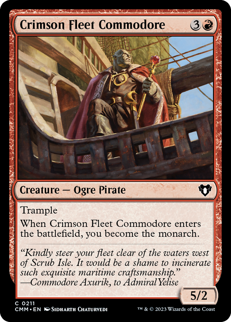 Crimson Fleet Commodore [Commander Masters] | I Want That Stuff Brandon