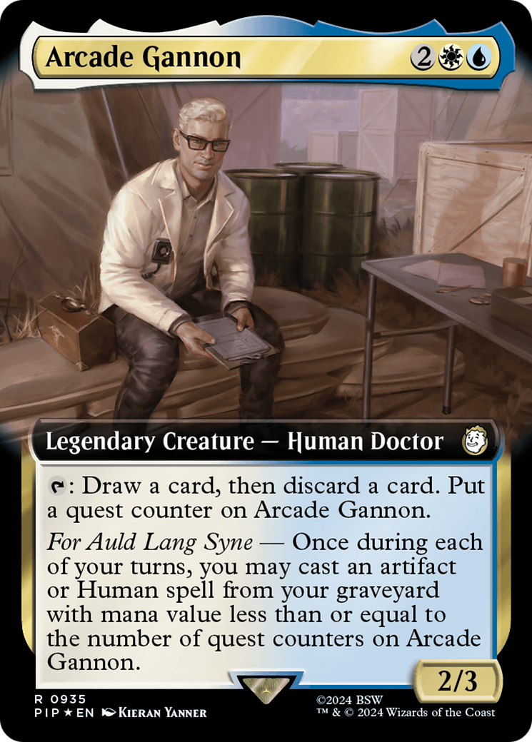 Arcade Gannon (Extended Art) (Surge Foil) [Fallout] | I Want That Stuff Brandon