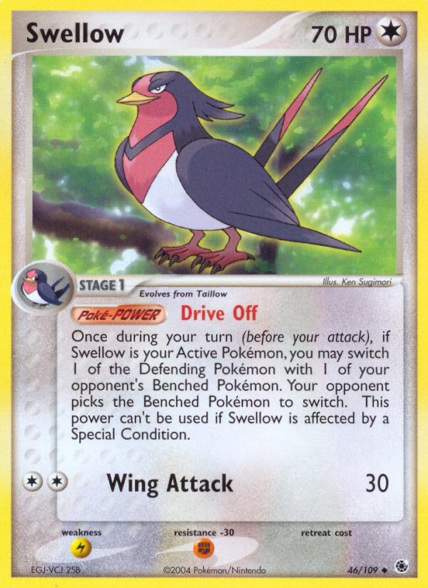 Swellow (46/109) [EX: Ruby & Sapphire] | I Want That Stuff Brandon