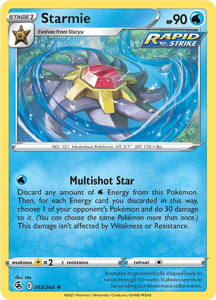 Starmie (053/264) [Sword & Shield: Fusion Strike] | I Want That Stuff Brandon