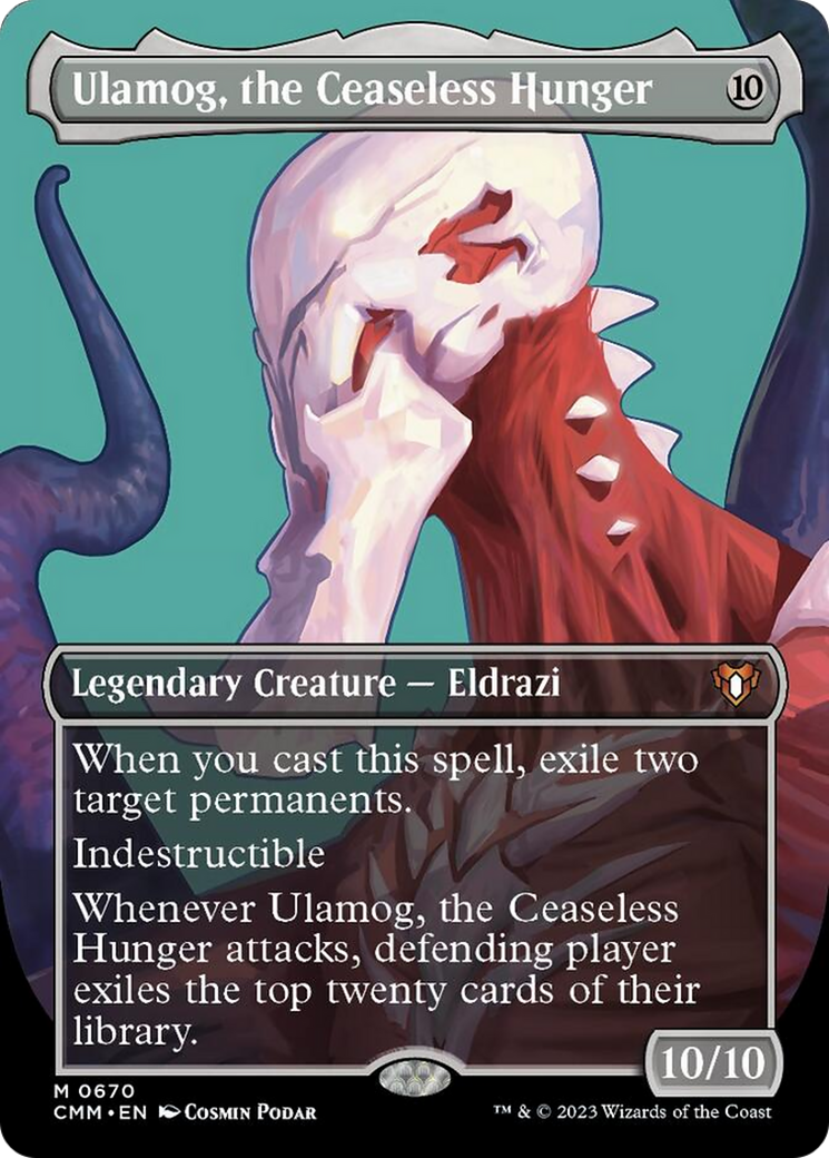 Ulamog, the Ceaseless Hunger (Borderless Profile) [Commander Masters] | I Want That Stuff Brandon