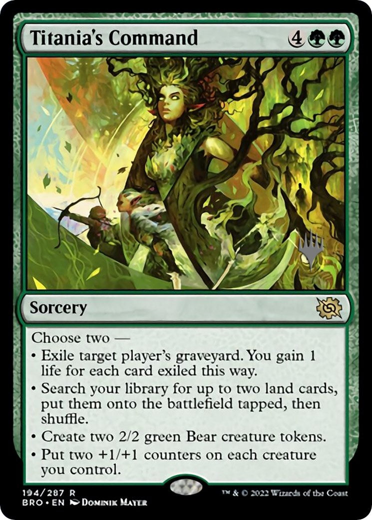 Titania's Command (Promo Pack) [The Brothers' War Promos] | I Want That Stuff Brandon