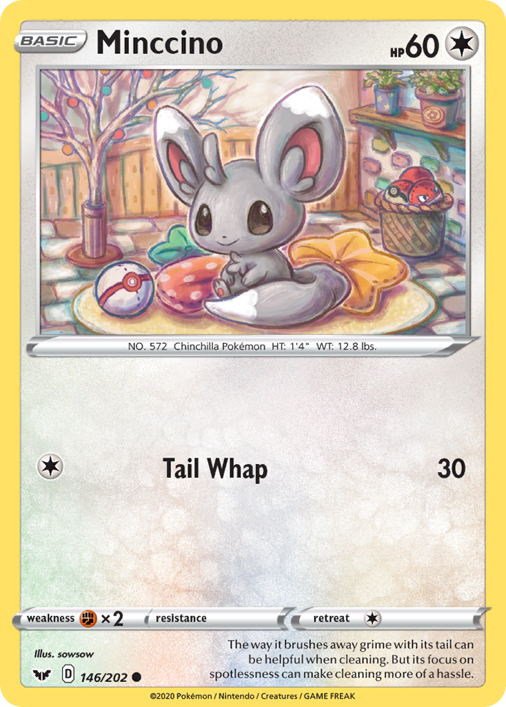 Minccino (146/202) [Sword & Shield: Base Set] | I Want That Stuff Brandon