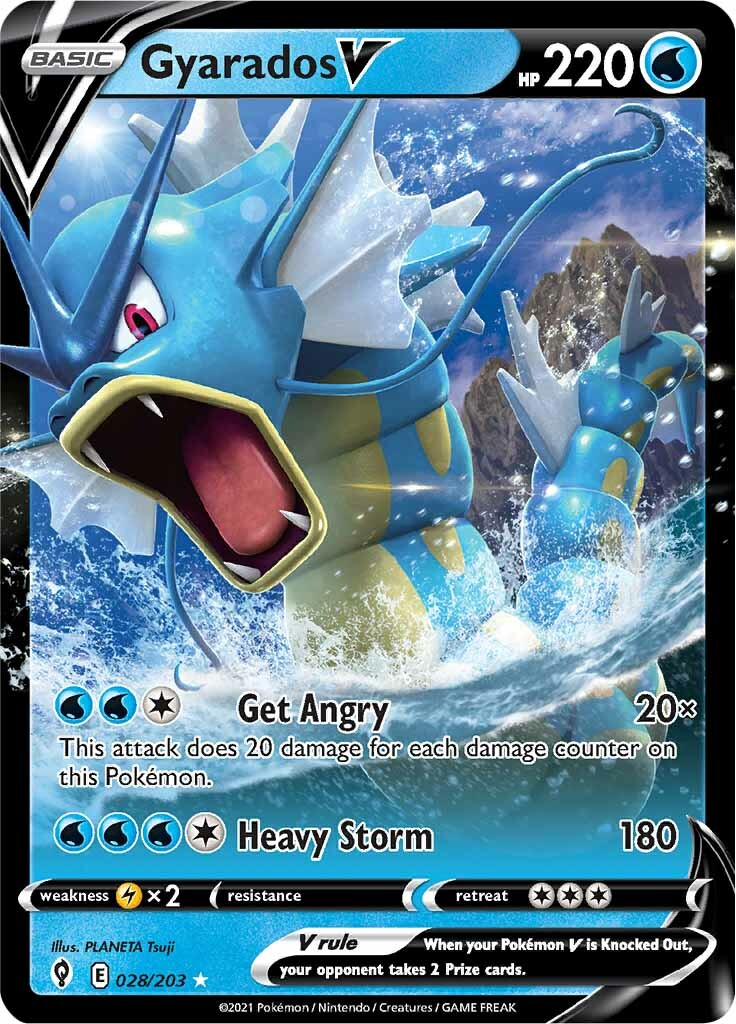 Gyarados V (028/203) [Sword & Shield: Evolving Skies] | I Want That Stuff Brandon