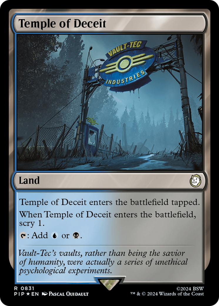 Temple of Deceit (Surge Foil) [Fallout] | I Want That Stuff Brandon