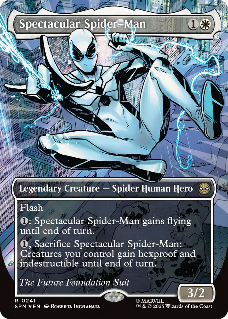 Spectacular Spider-Man (0241) (Borderless) (Textured Foil) [Marvel's Spider-Man] | I Want That Stuff Brandon