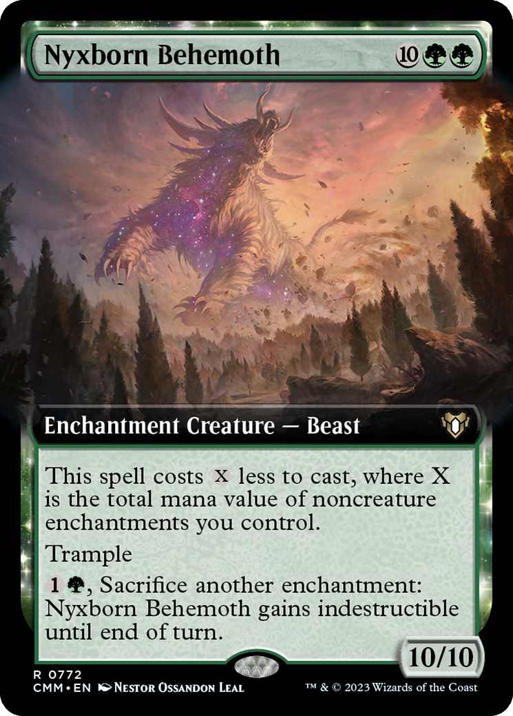 Nyxborn Behemoth (Extended Art) [Commander Masters] | I Want That Stuff Brandon