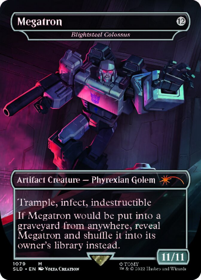 Blightsteel Colossus - Megatron (Borderless) [Secret Lair Drop Series] | I Want That Stuff Brandon