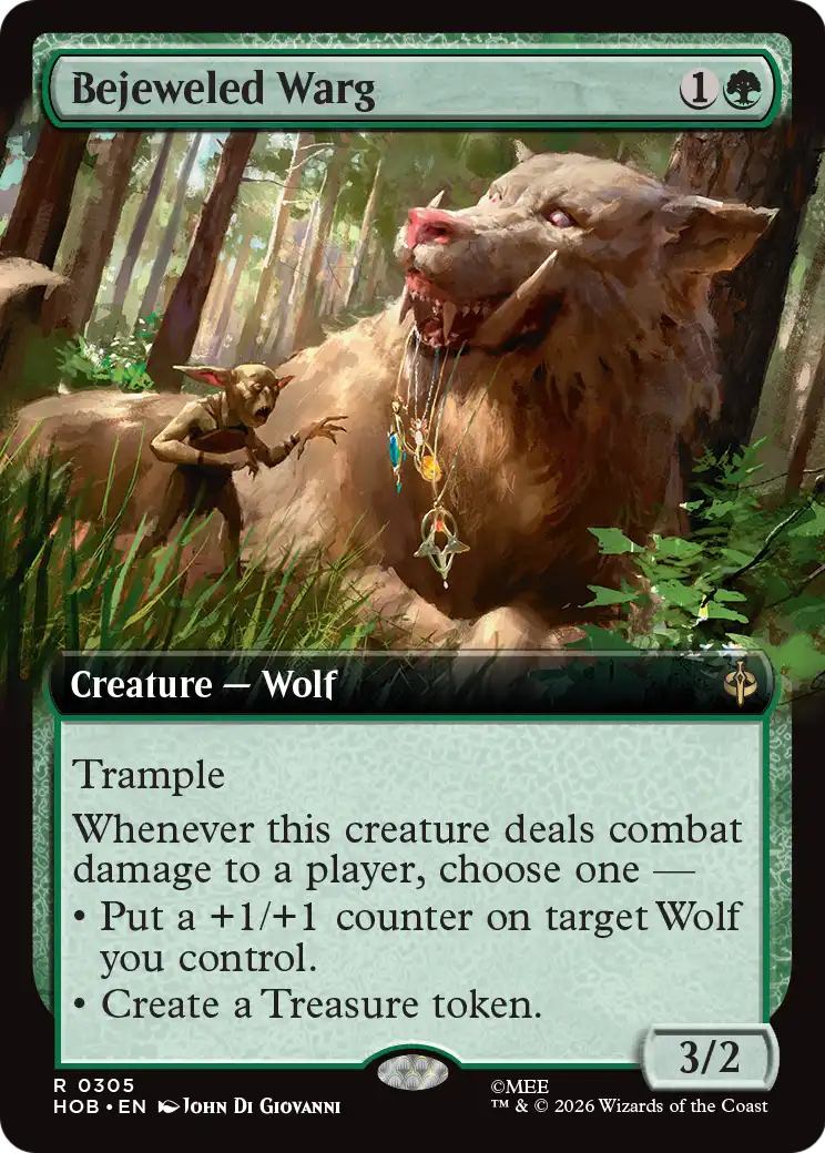 Bejeweled Warg (Extended Art) [The Hobbit] | I Want That Stuff Brandon