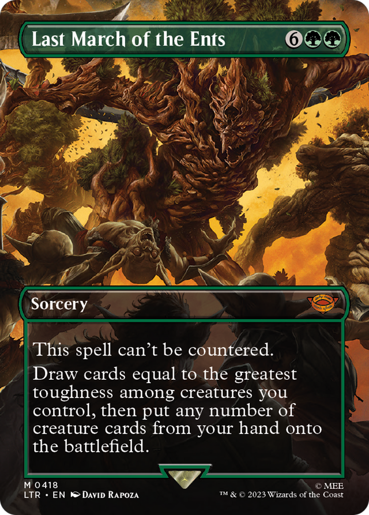 Last March of the Ents (Borderless Alternate Art) [The Lord of the Rings: Tales of Middle-Earth] | I Want That Stuff Brandon
