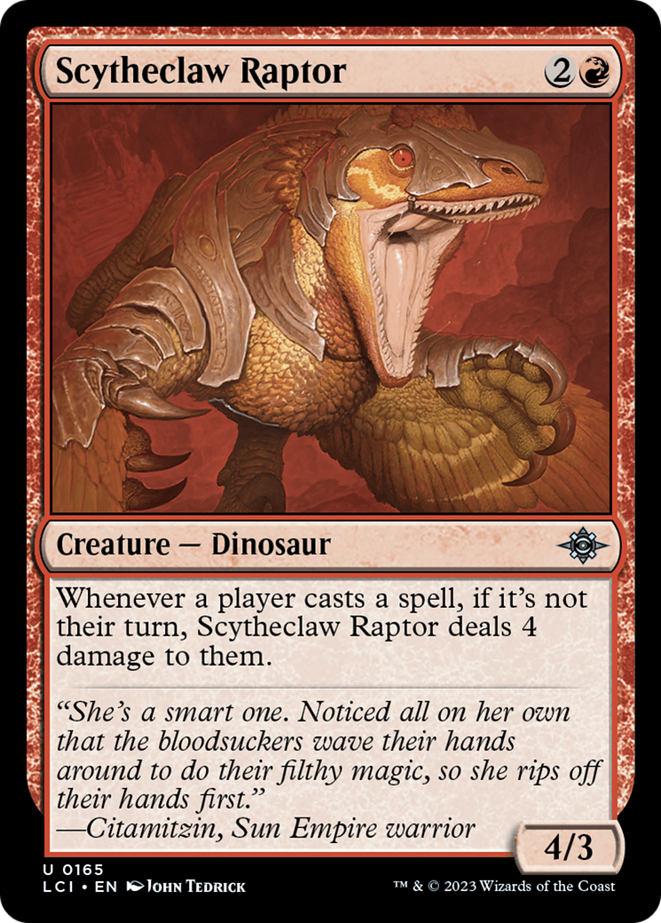 Scytheclaw Raptor [The Lost Caverns of Ixalan] | I Want That Stuff Brandon