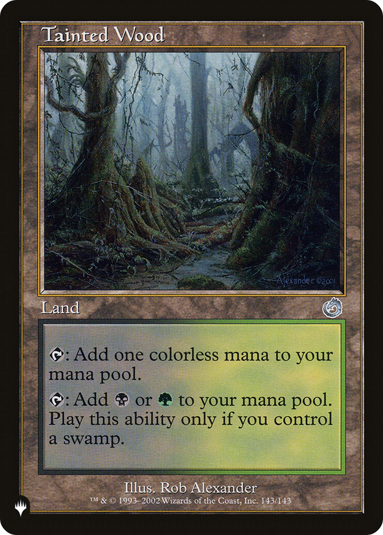 Tainted Wood [The List Reprints] | I Want That Stuff Brandon