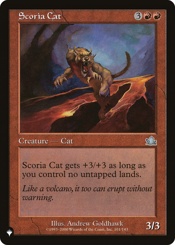 Scoria Cat [The List Reprints] | I Want That Stuff Brandon