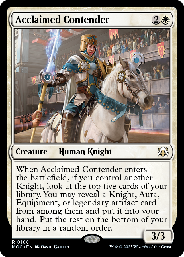 Acclaimed Contender [March of the Machine Commander] | I Want That Stuff Brandon