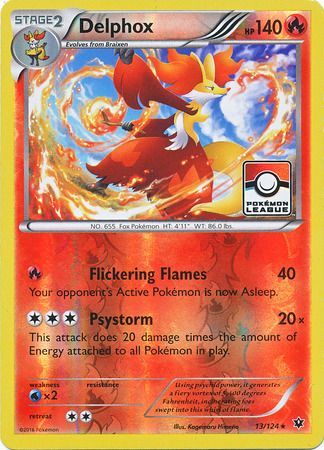 Delphox (13/124) (League Promo) [XY: Fates Collide] | I Want That Stuff Brandon