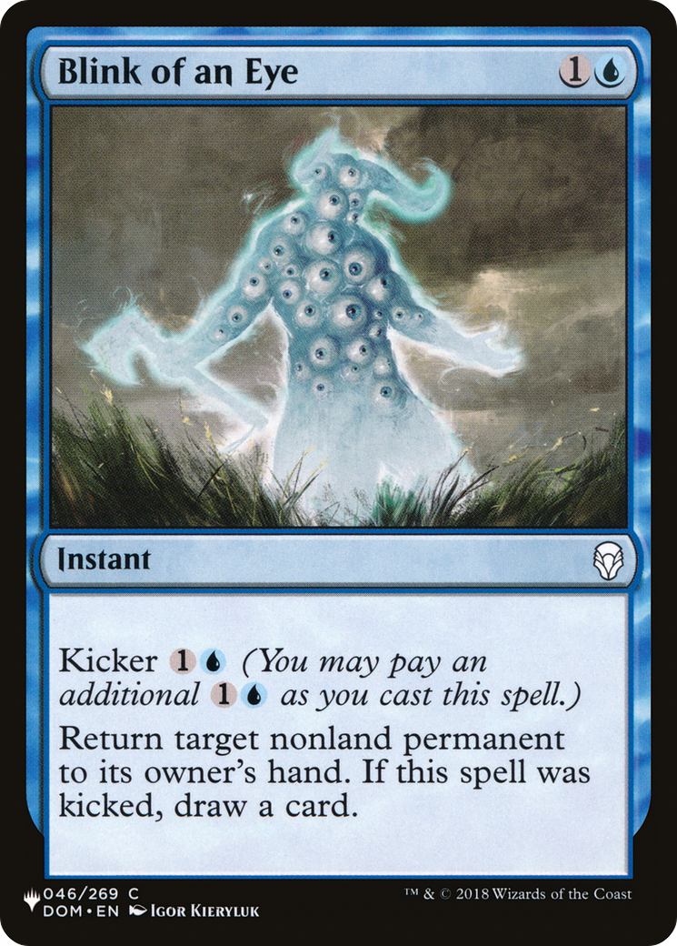 Blink of an Eye [The List] | I Want That Stuff Brandon