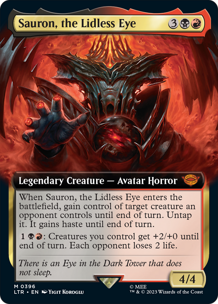 Sauron, the Lidless Eye (Extended Art) [The Lord of the Rings: Tales of Middle-Earth] | I Want That Stuff Brandon