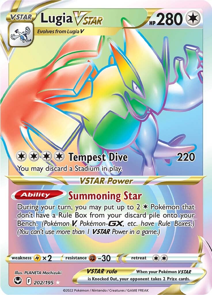 Lugia VSTAR (202/195) [Sword & Shield: Silver Tempest] | I Want That Stuff Brandon