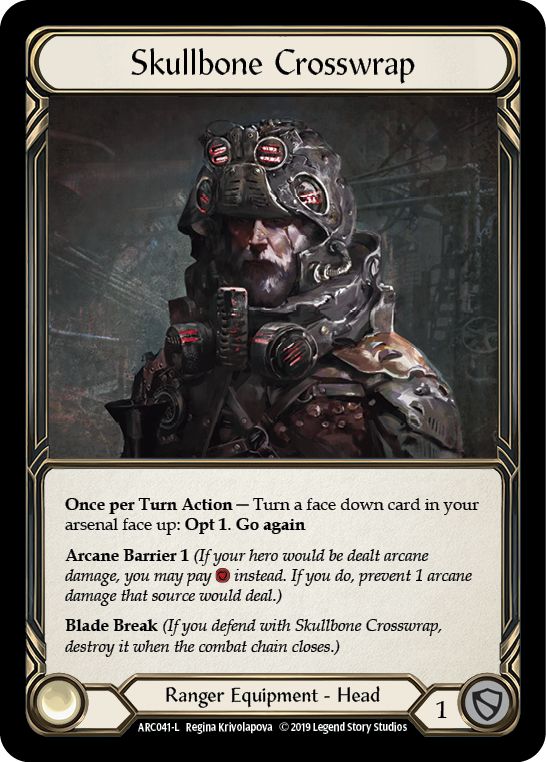Skullbone Crosswrap [ARC041-L] (Arcane Rising)  1st Edition Cold Foil | I Want That Stuff Brandon