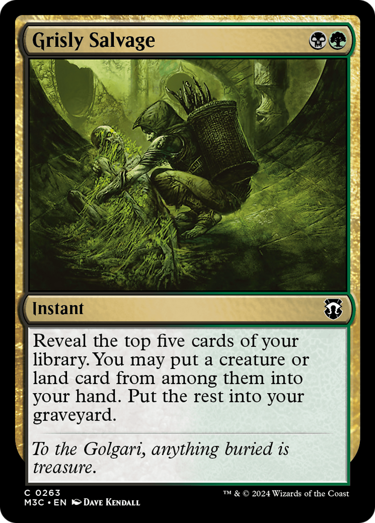 Grisly Salvage (Ripple Foil) [Modern Horizons 3 Commander] | I Want That Stuff Brandon