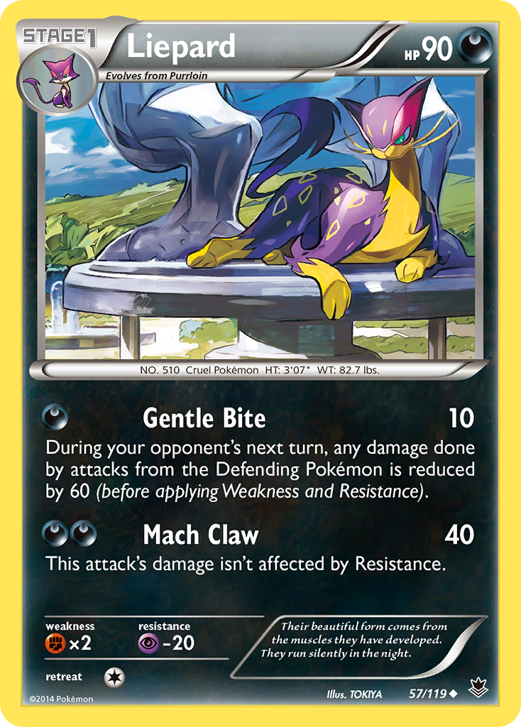 Liepard (57/119) [XY: Phantom Forces] | I Want That Stuff Brandon