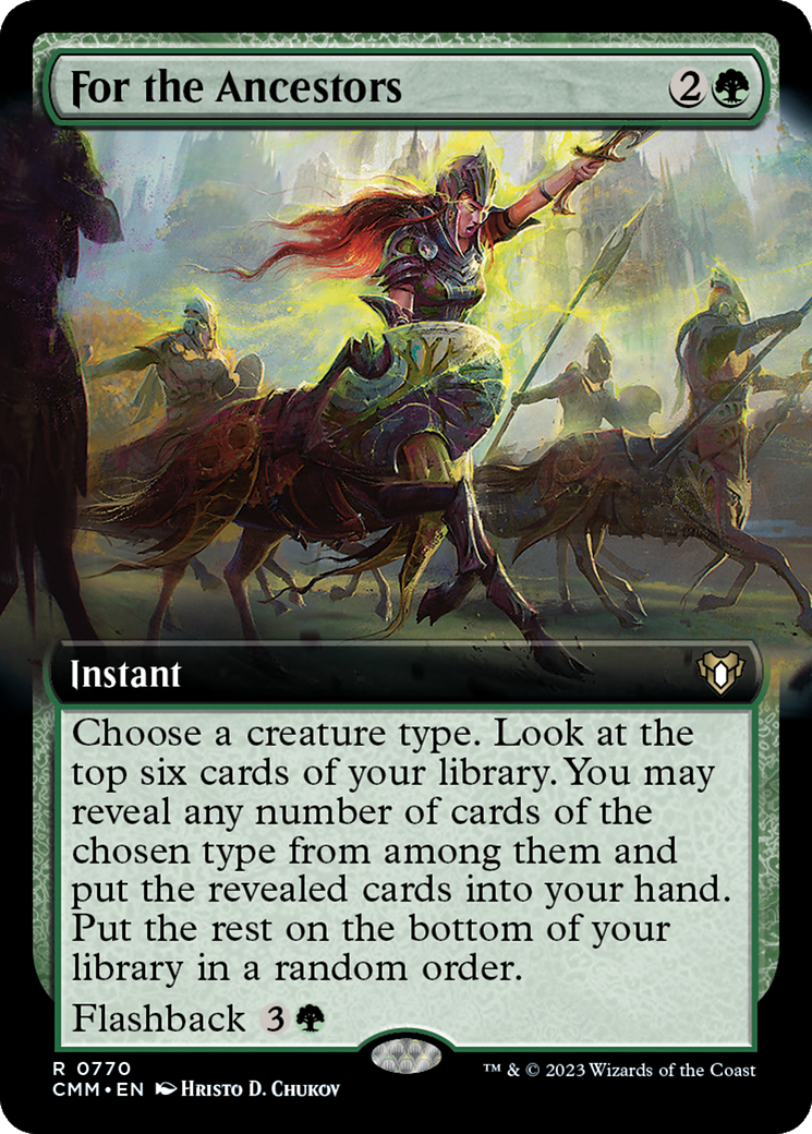 For the Ancestors (Extended Art) [Commander Masters] | I Want That Stuff Brandon