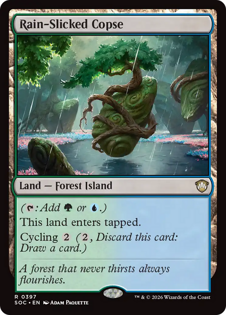 Rain-Slicked Copse [Secrets of Strixhaven Commander] | I Want That Stuff Brandon