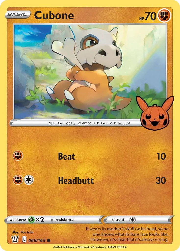 Cubone (069/163) [Trick or Trade] | I Want That Stuff Brandon