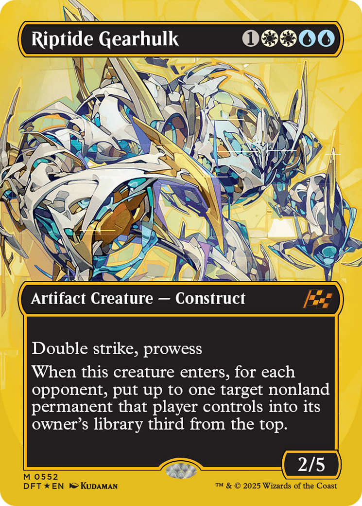 Riptide Gearhulk (Borderless) (First-Place Foil) [Aetherdrift] | I Want That Stuff Brandon