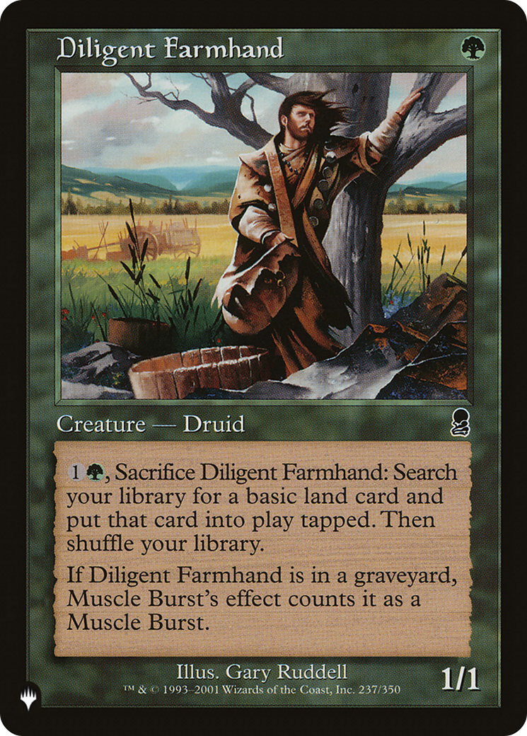 Diligent Farmhand [The List Reprints] | I Want That Stuff Brandon