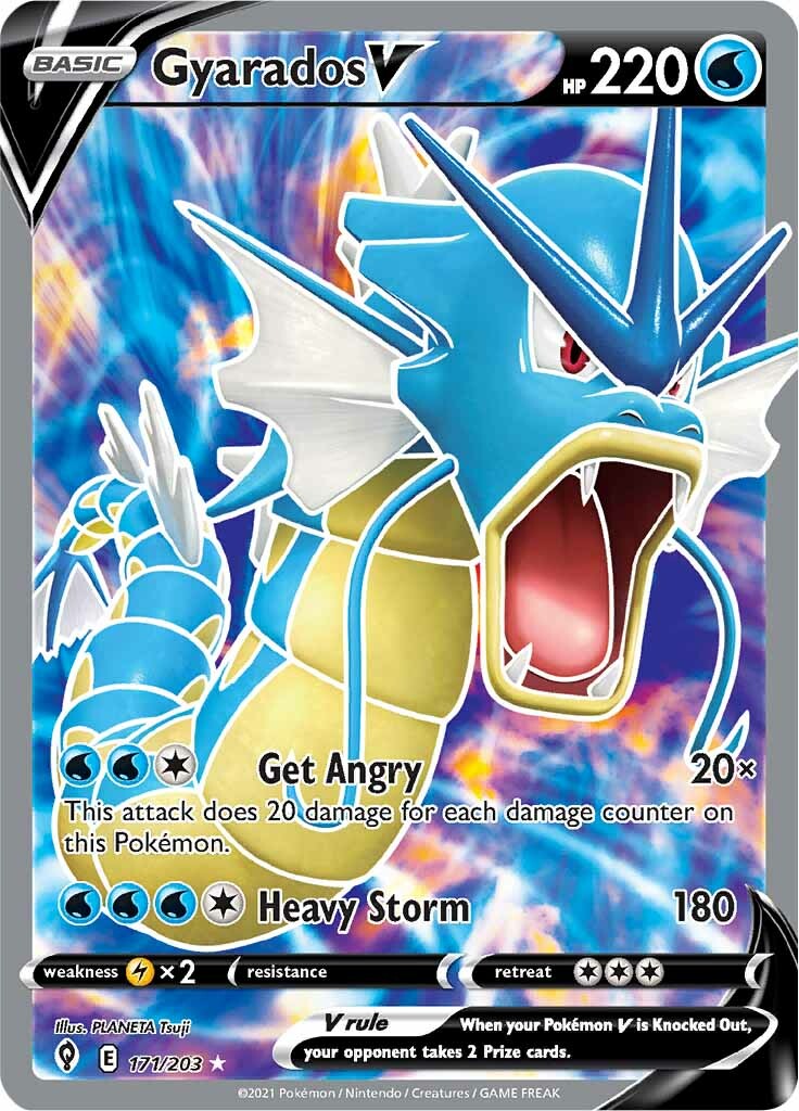 Gyarados V (171/203) [Sword & Shield: Evolving Skies] | I Want That Stuff Brandon