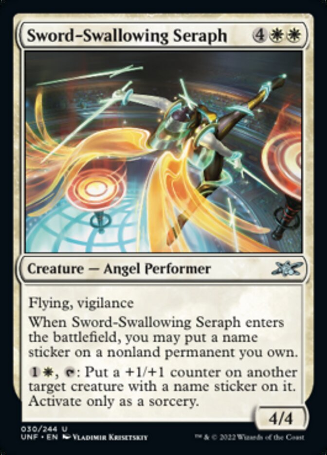 Sword-Swallowing Seraph [Unfinity] | I Want That Stuff Brandon