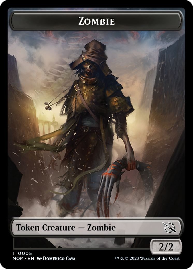 Elemental (9) // Zombie Double-Sided Token [March of the Machine Tokens] | I Want That Stuff Brandon