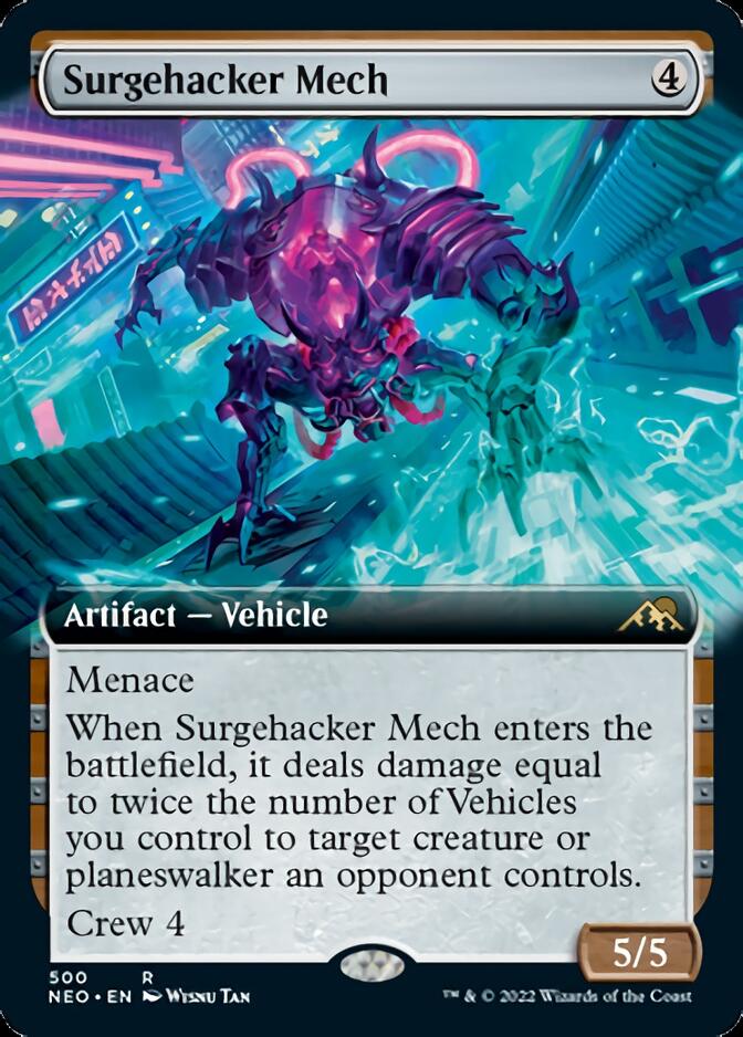 Surgehacker Mech (Extended Art) [Kamigawa: Neon Dynasty] | I Want That Stuff Brandon