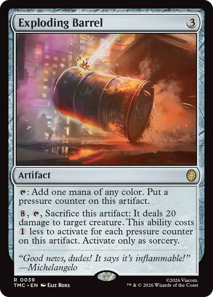 Exploding Barrel [Teenage Mutant Ninja Turtles Commander] | I Want That Stuff Brandon