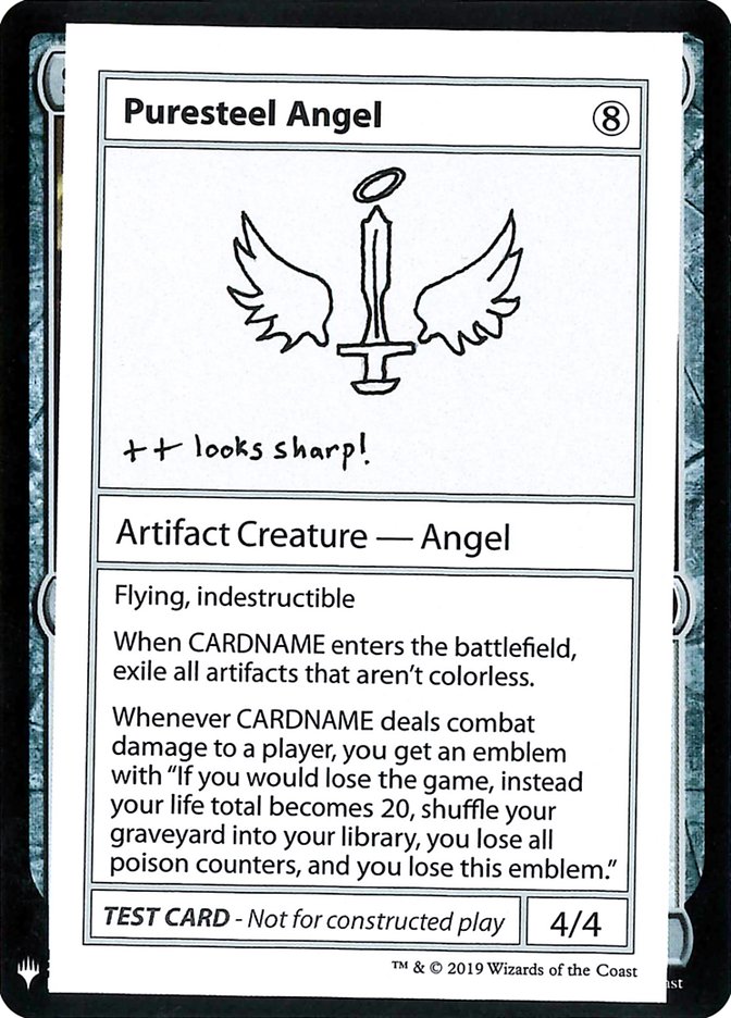 Puresteel Angel [Mystery Booster Playtest Cards] | I Want That Stuff Brandon