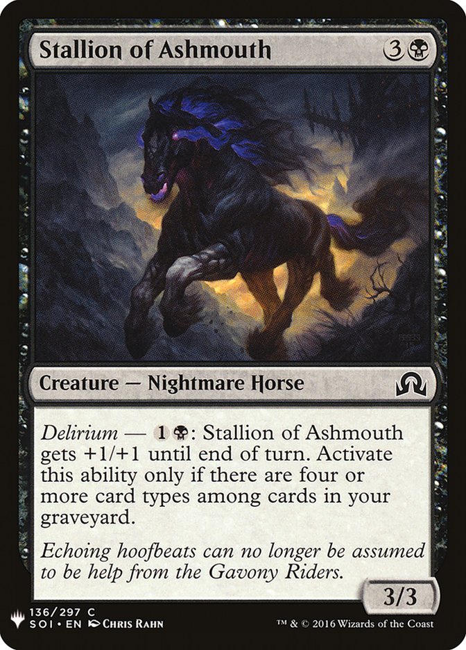 Stallion of Ashmouth [Mystery Booster] | I Want That Stuff Brandon