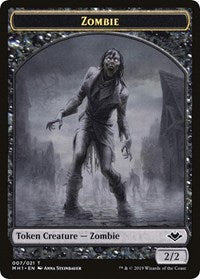 Zombie // Golem Double-Sided Token [Modern Horizons Tokens] | I Want That Stuff Brandon