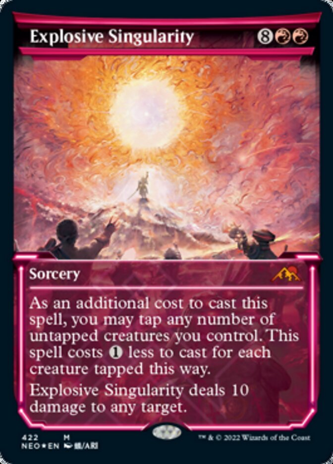 Explosive Singularity (Showcase) (Foil Etched) [Kamigawa: Neon Dynasty] | I Want That Stuff Brandon