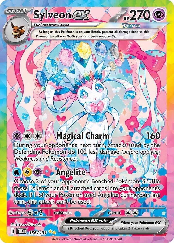 Sylveon ex (156/131) [Scarlet & Violet: Prismatic Evolutions] | I Want That Stuff Brandon
