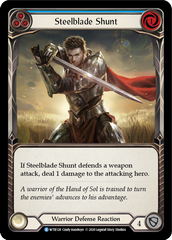 Steelblade Shunt (Blue) [U-WTR128] (Welcome to Rathe Unlimited)  Unlimited Rainbow Foil | I Want That Stuff Brandon