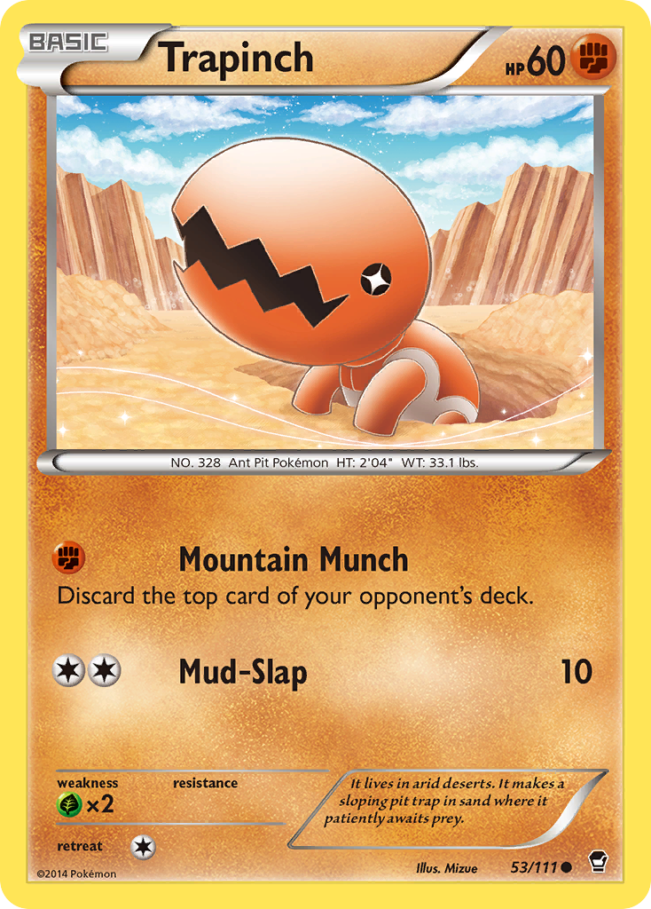 Trapinch (53/111) [XY: Furious Fists] | I Want That Stuff Brandon