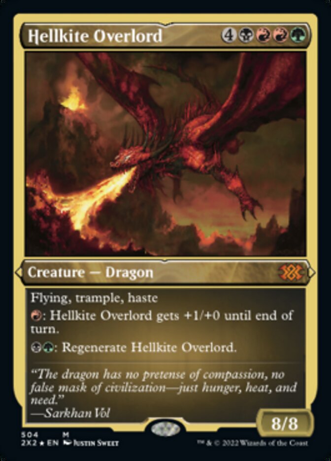 Hellkite Overlord (Foil Etched) [Double Masters 2022] | I Want That Stuff Brandon