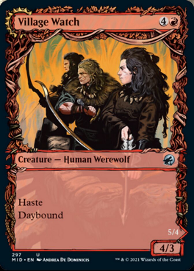 Village Watch // Village Reavers (Showcase Equinox) [Innistrad: Midnight Hunt] | I Want That Stuff Brandon