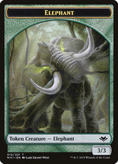 Goblin (010) // Elephant (012) Double-Sided Token [Modern Horizons Tokens] | I Want That Stuff Brandon