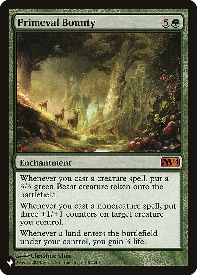 Primeval Bounty [The List] | I Want That Stuff Brandon