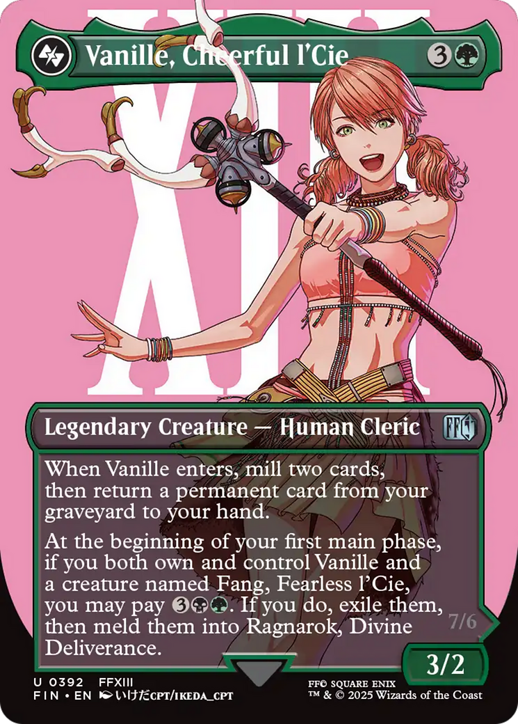 Vanille, Cheerful l'Cie // Ragnarok, Divine Deliverance (Borderless) [FINAL FANTASY] | I Want That Stuff Brandon