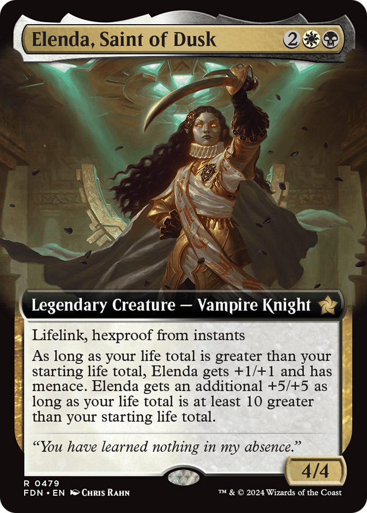 Elenda, Saint of Dusk (Extended Art) [Foundations] | I Want That Stuff Brandon