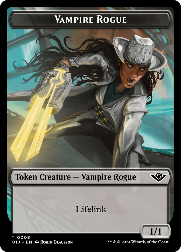 Vampire Rogue Token [Outlaws of Thunder Junction Tokens] | I Want That Stuff Brandon