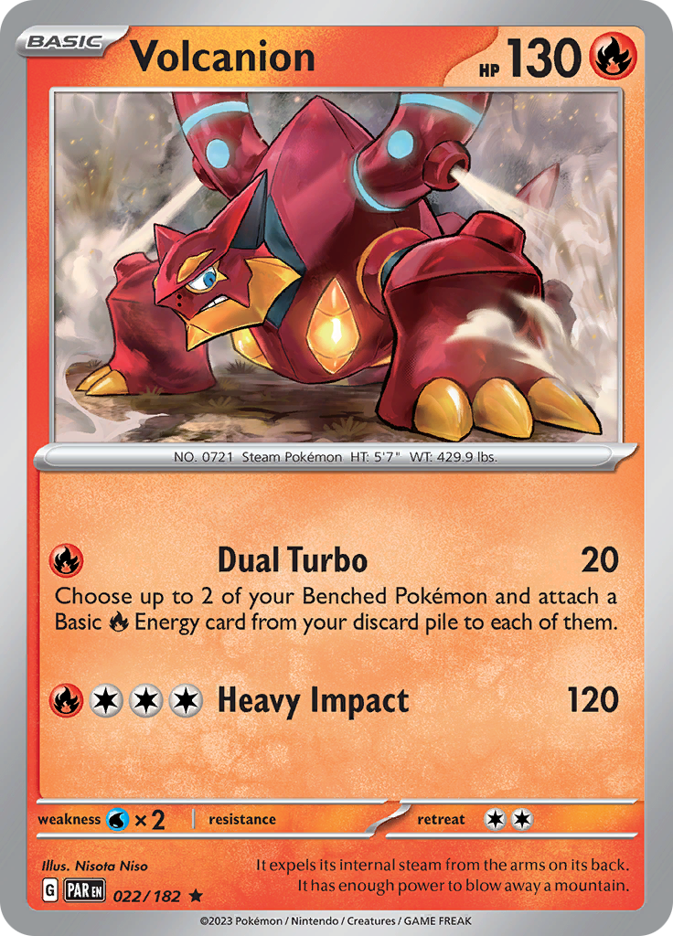 Volcanion (022/182) [Scarlet & Violet: Paradox Rift] | I Want That Stuff Brandon